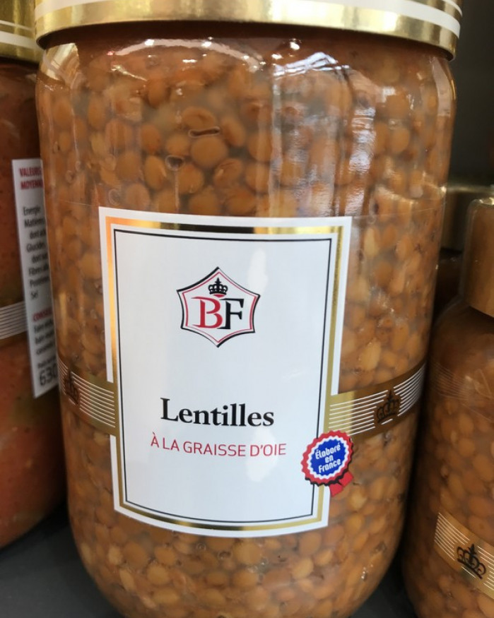 LENTILLES A LA GRAISSE D'OIE