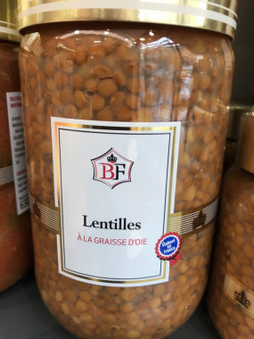 LENTILLES A LA GRAISSE D'OIE