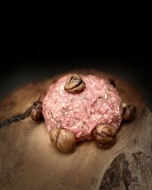 FARCE FINE AU PORTO ET AUX MARRONS