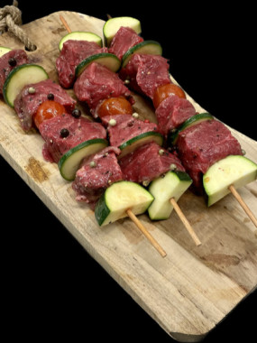 BROCHETTE DE BOEUF MARINEE AU SEL DE GUERANDE